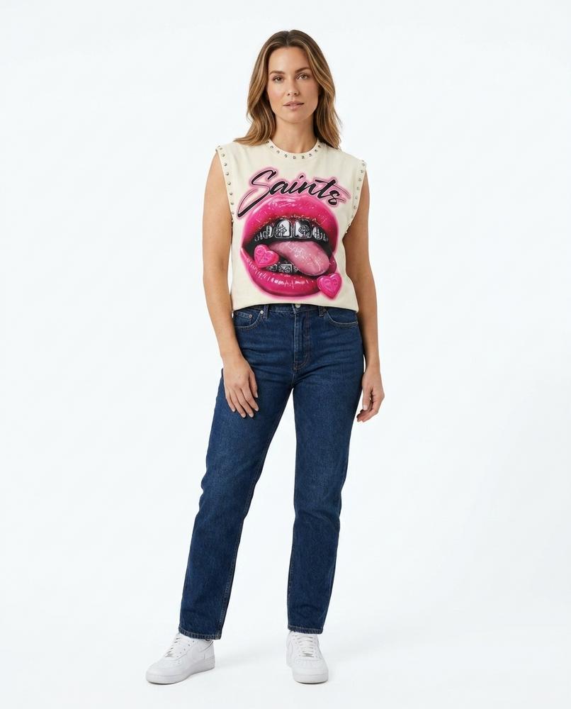 Nord Wear - Nudad | Studded Graphic Print Top Women