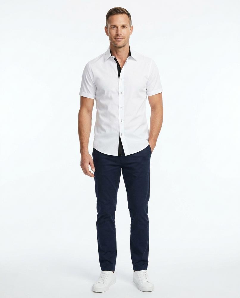 Nord Wear - Komas | Short-Sleeved Contrast-Placket Shirt Men