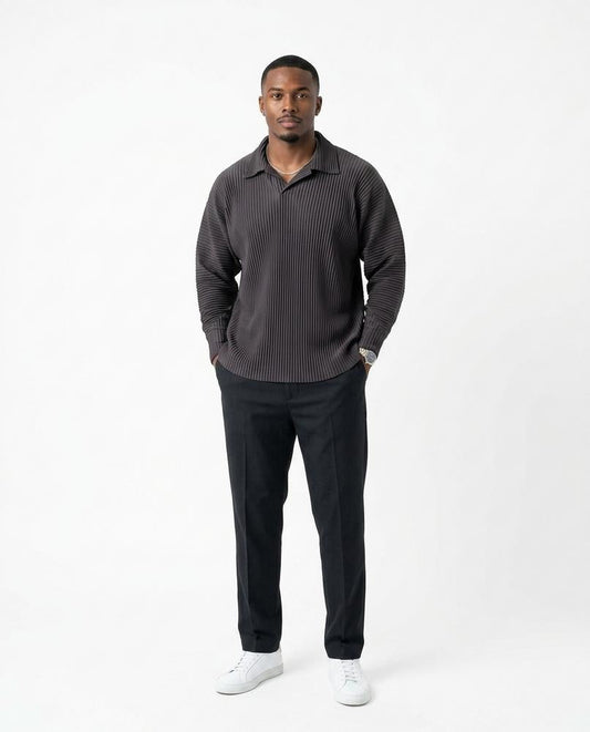 Nord Wear - Cabot | Pleated Collared Sweater Men