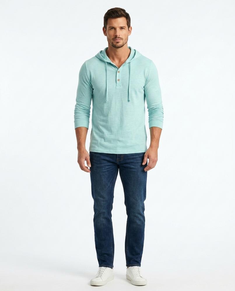 Nord Wear - Aupiv | Henley Textured Hoodie Men