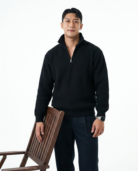 Nord Wear - Yuruv | Ribbed Half-Zip Sweater Men