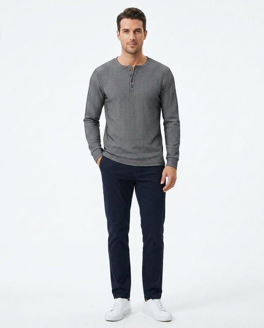 Nord Wear - Dodor | Striped Henley Shirt Men