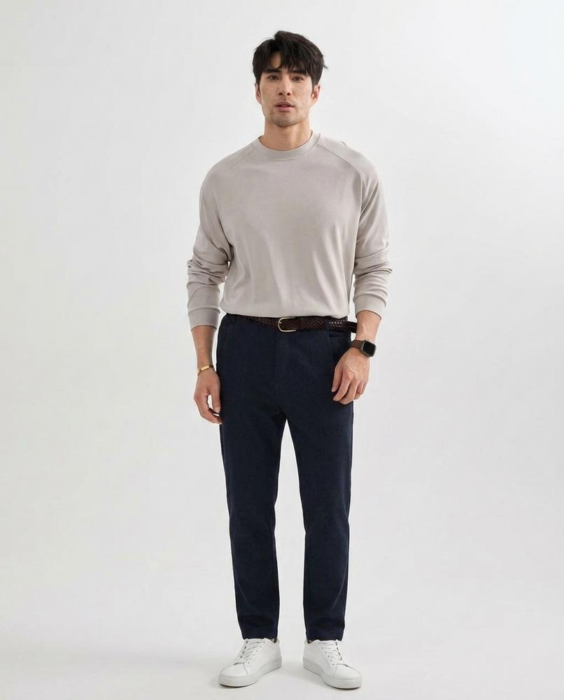 Nord Wear - Aamud | Raglan Sleeve Fine-Knit Sweatshirt Men
