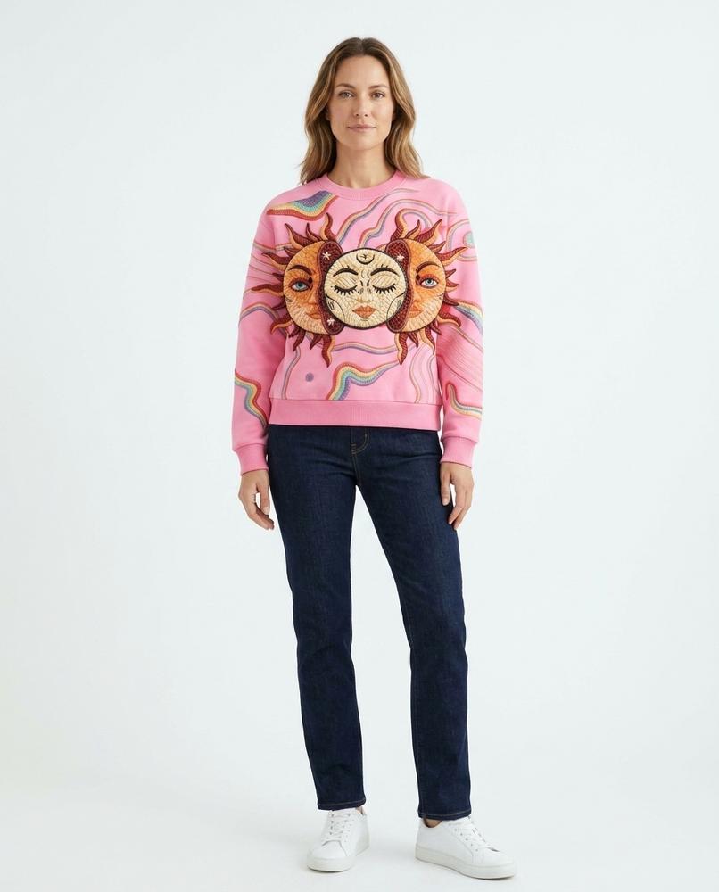 Nord Wear - Mubav | Embroidered Printed Sweatshirt Women