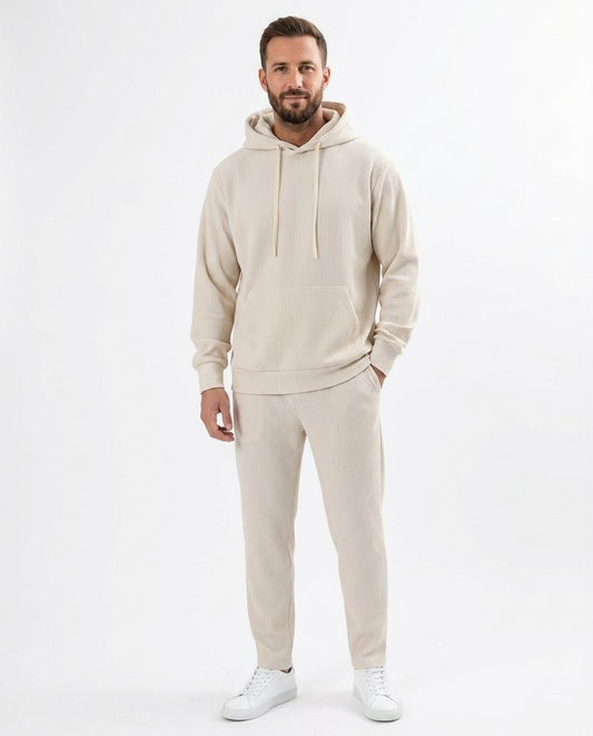 Nord Wear - Muvan | Rib-Knit Relaxed Fit Hoodie Men