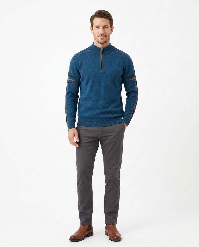 Nord Wear - Yuzik | Zip-Neck Knit Sweater Men