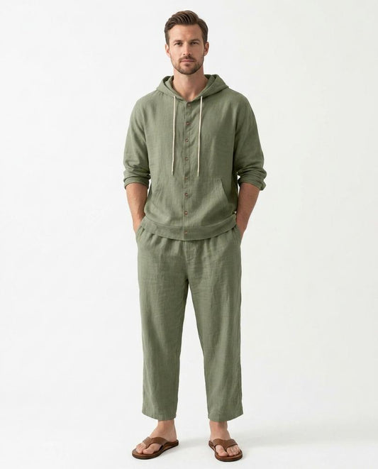 Nord Wear - Risad | Linen Hooded Suit Men