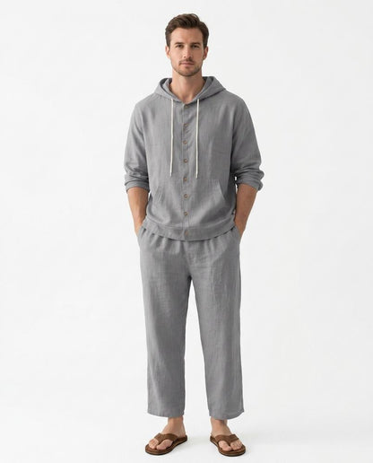 Nord Wear - Risad | Linen Hooded Suit Men