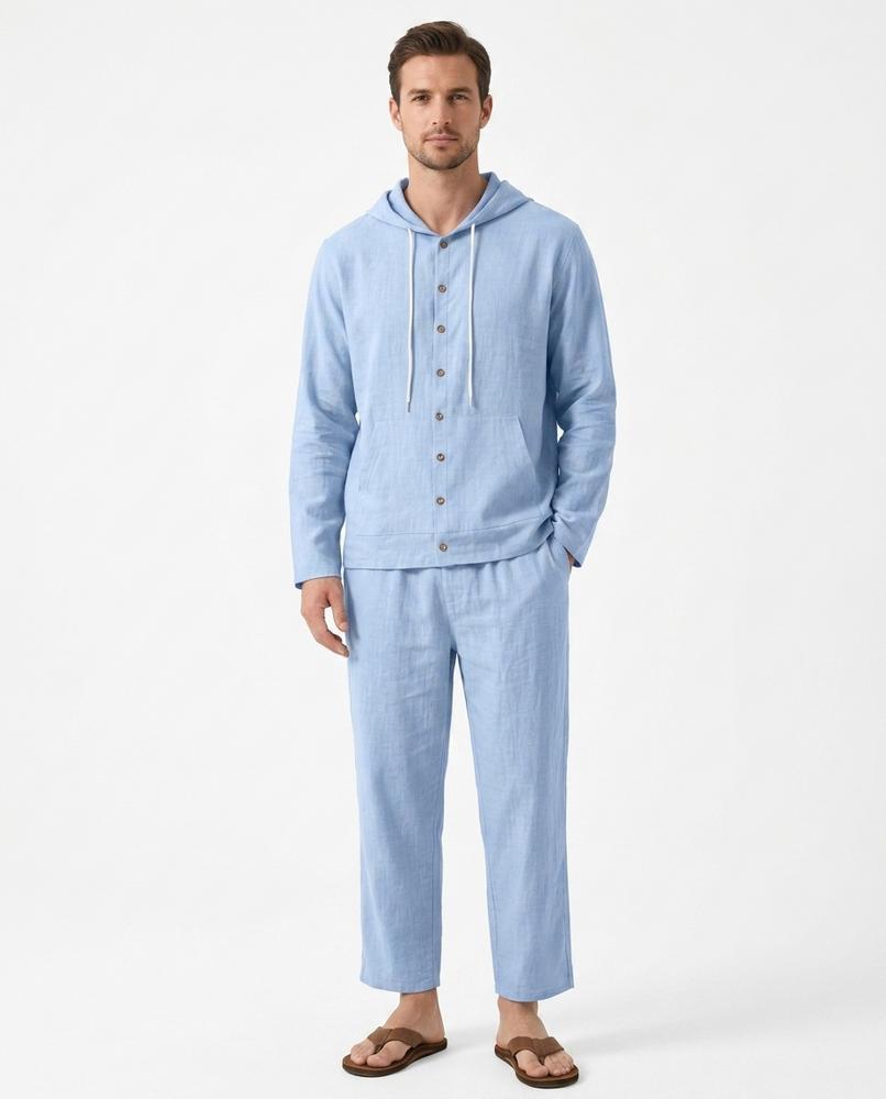Nord Wear - Risad | Linen Hooded Suit Men