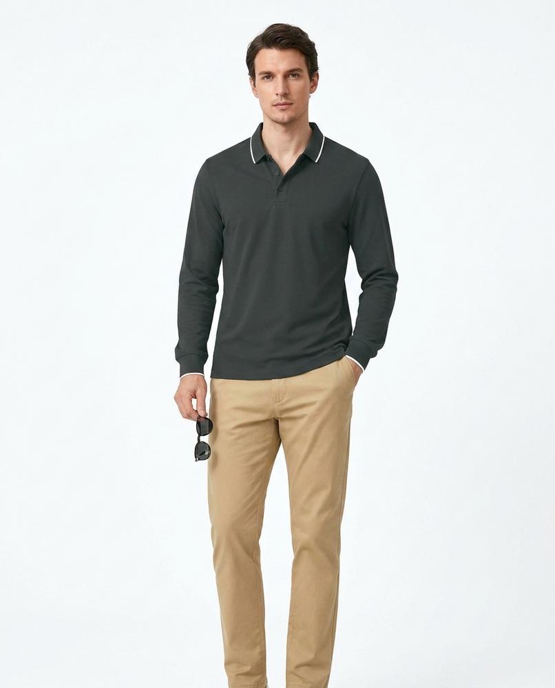 Nord Wear - Kopal | Long-Sleeved Tipped-Collar Shirt Men