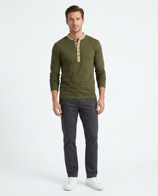 Nord Wear - Aabev | Slim-Fit Henley Shirt Men