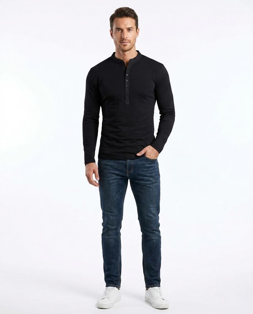 Nord Wear - Aabev | Slim-Fit Henley Shirt Men