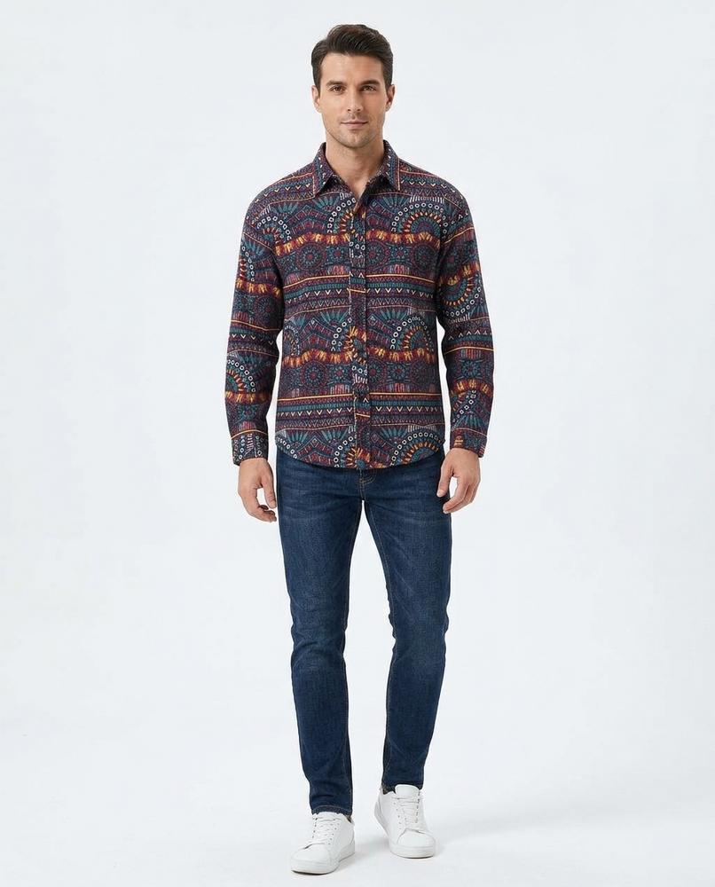 Nord Wear - Nukun | Geometric Button-Down Shirt Men