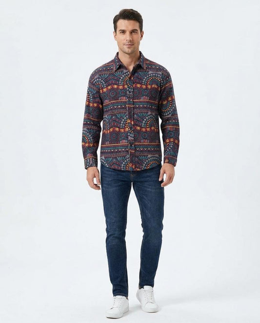 Nord Wear - Nukun | Geometric Button-Down Shirt Men