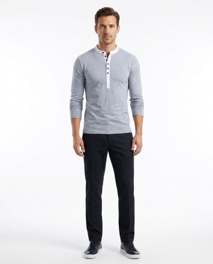 Nord Wear - Aabev | Slim-Fit Henley Shirt Men