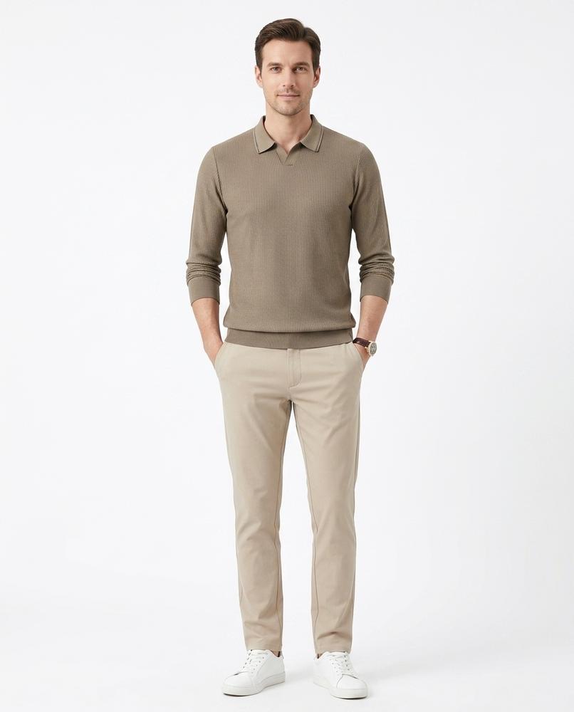 Nord Wear - Tezat | Ribbed Collared Sweater Men