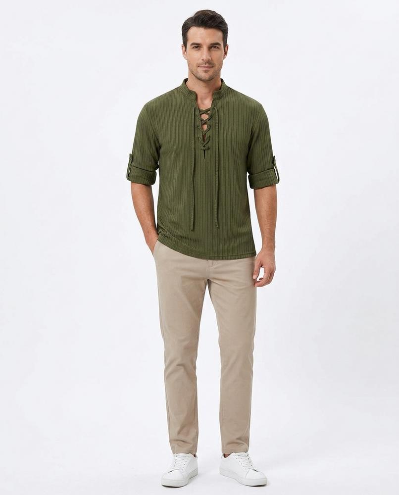 Nord Wear - Tekod | Lace-Up Ribbed Shirt Men