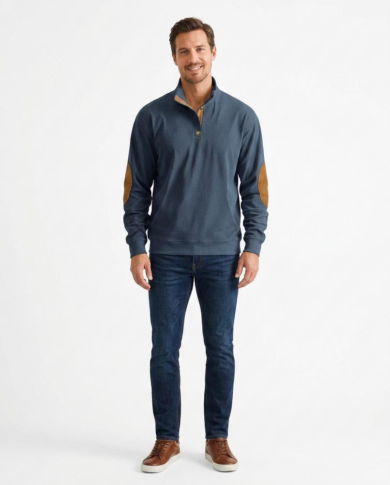 Nord Wear - Monel | Ribbed Elbow Patch Sweater Men