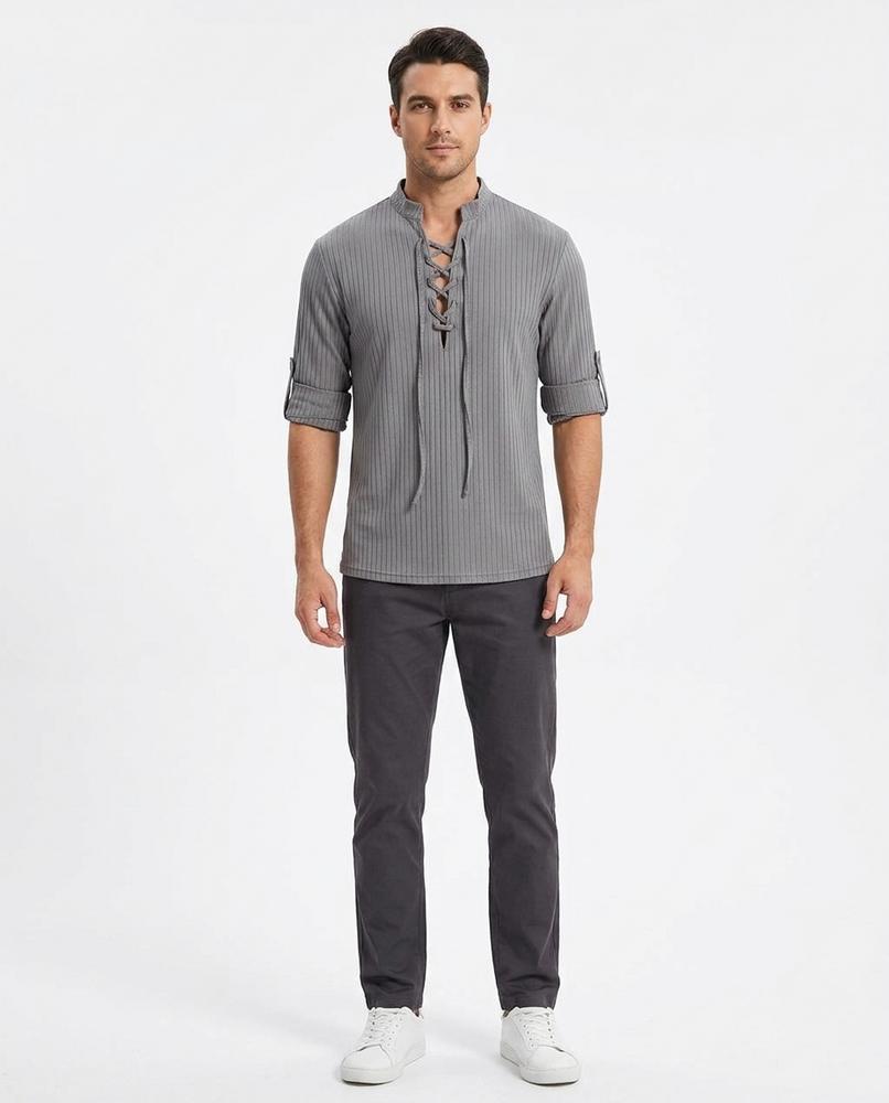 Nord Wear - Tekod | Lace-Up Ribbed Shirt Men