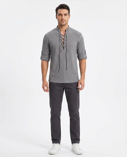 Nord Wear - Tekod | Lace-Up Ribbed Shirt Men