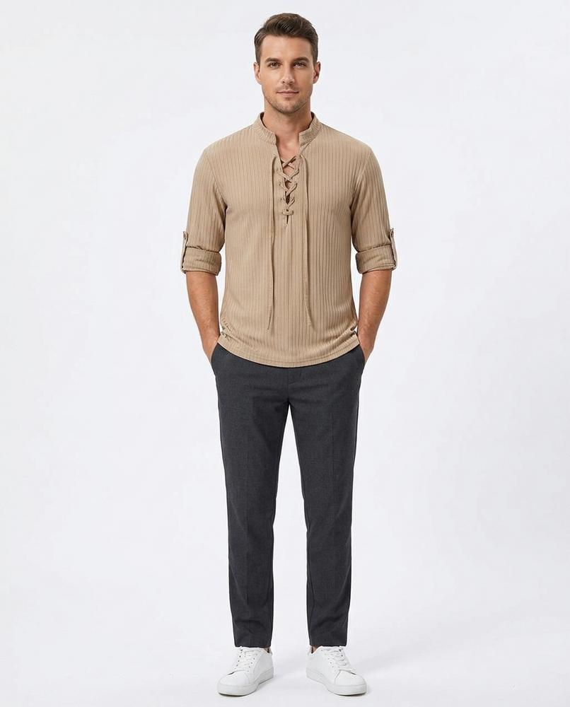 Nord Wear - Tekod | Lace-Up Ribbed Shirt Men