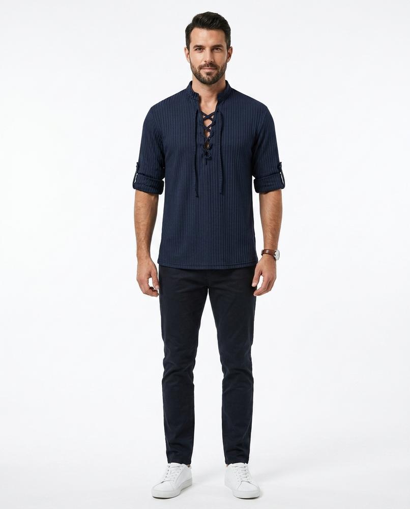 Nord Wear - Tekod | Lace-Up Ribbed Shirt Men