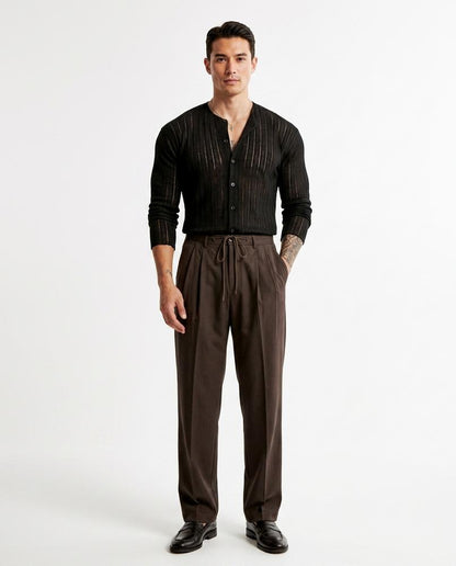 Nord Wear - Sudan | Structured Semi-Sheer Cardigan Men