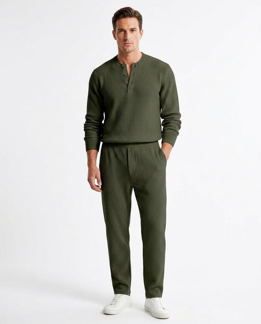 Nord Wear - Lapus | Ribbed Henley-Style Sweater Men