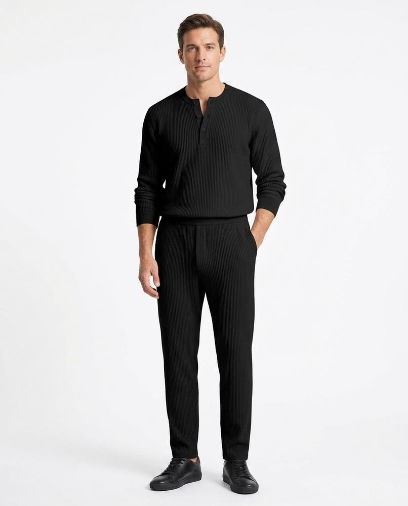 Nord Wear - Lapus | Ribbed Henley-Style Sweater Men