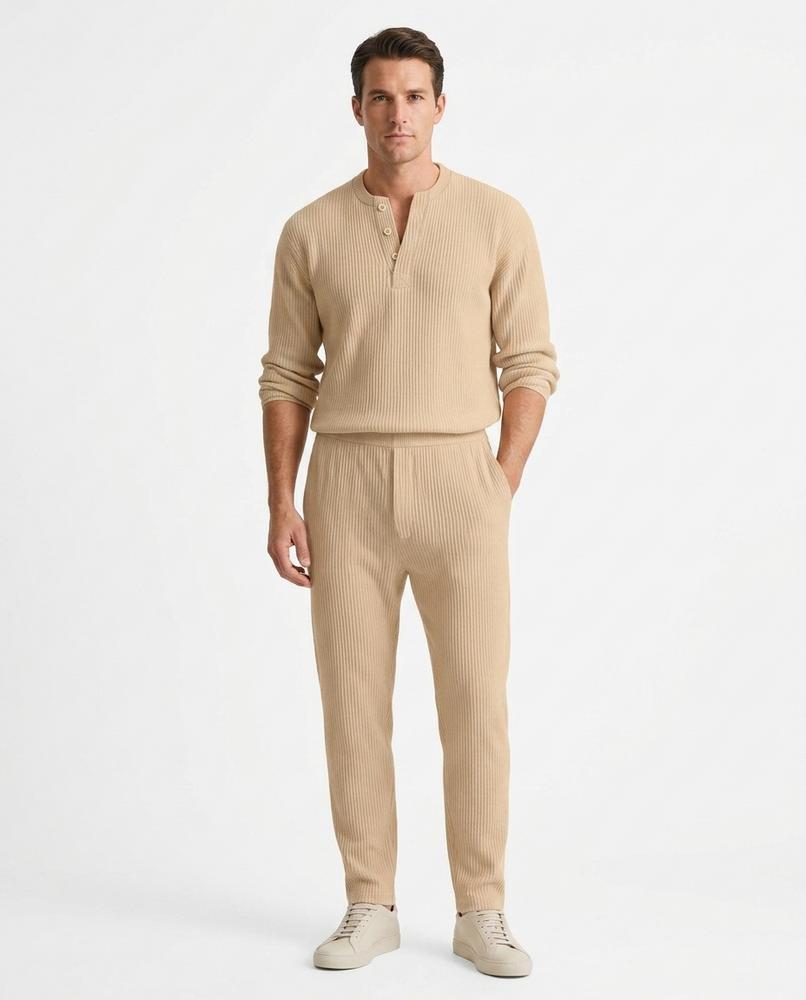 Nord Wear - Lapus | Ribbed Henley-Style Sweater Men