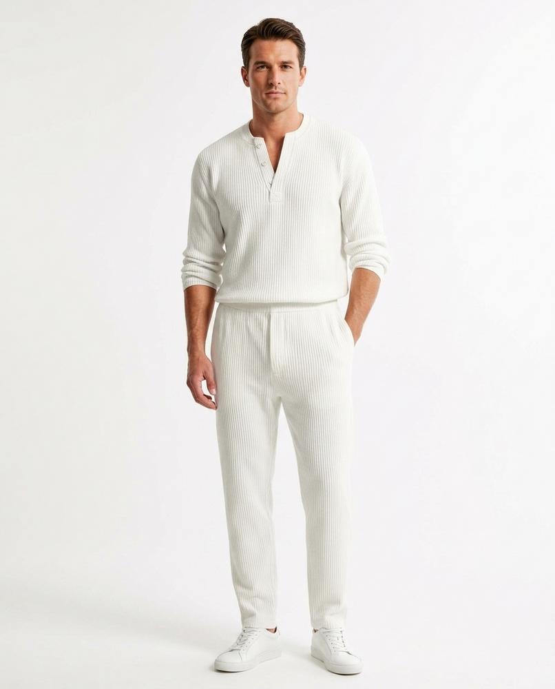 Nord Wear - Lapus | Ribbed Henley-Style Sweater Men