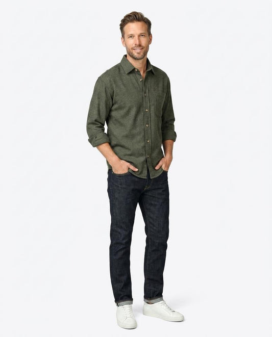 Nord Wear - Eovan | Brushed Button-Down Shirt Men