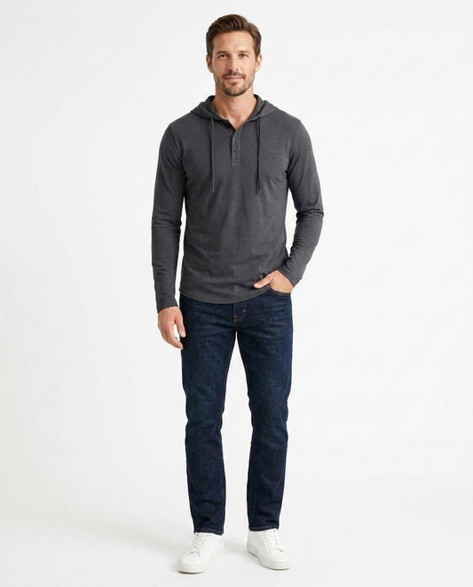 Nord Wear - Telin | Long-Sleeved Buttoned Hoodie Men