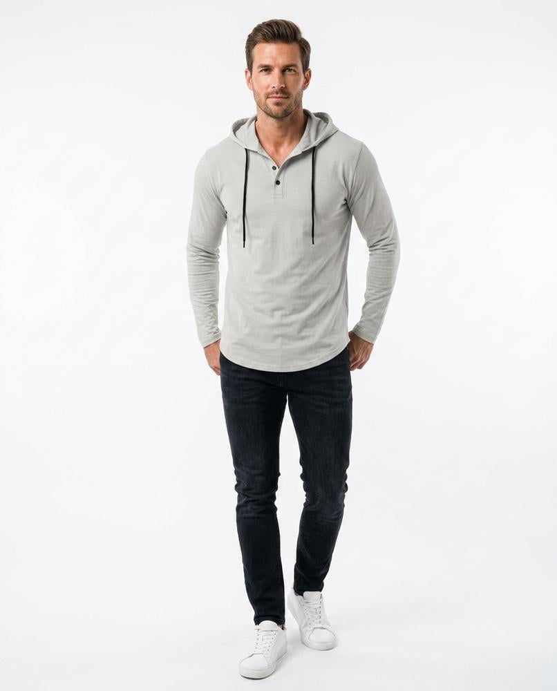 Nord Wear - Telin | Long-Sleeved Buttoned Hoodie Men