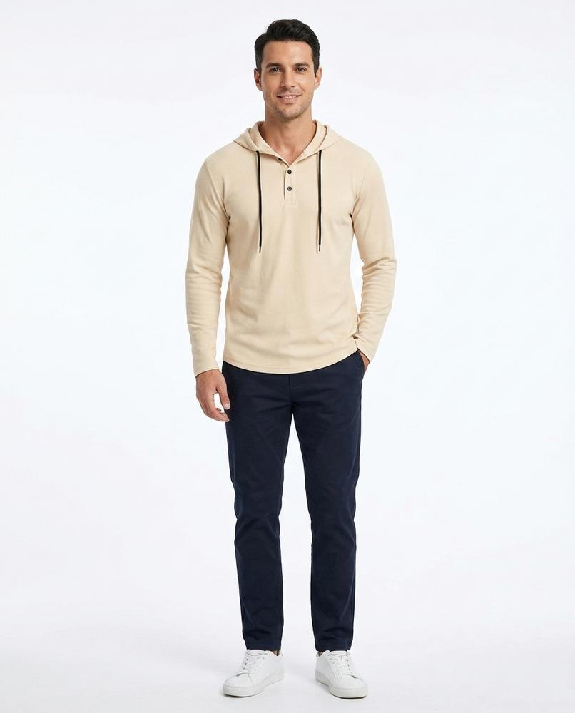 Nord Wear - Telin | Long-Sleeved Buttoned Hoodie Men