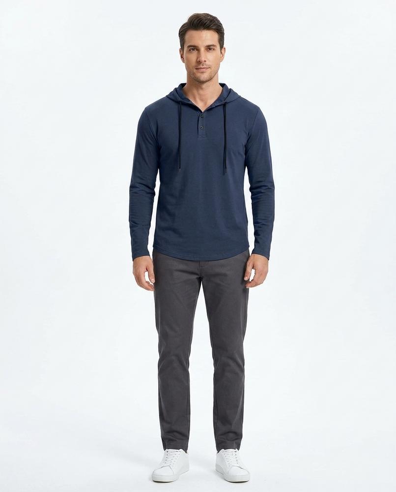 Nord Wear - Telin | Long-Sleeved Buttoned Hoodie Men