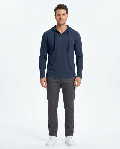 Nord Wear - Telin | Long-Sleeved Buttoned Hoodie Men