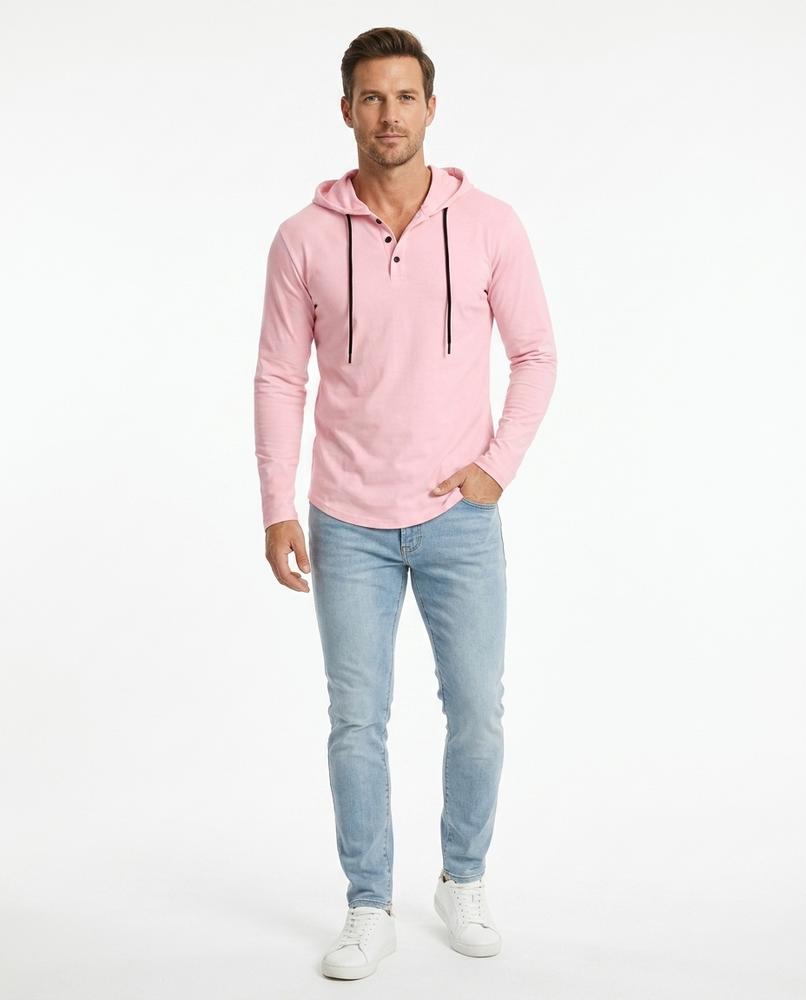 Nord Wear - Telin | Long-Sleeved Buttoned Hoodie Men