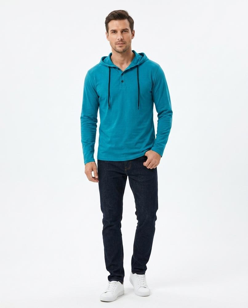 Nord Wear - Telin | Long-Sleeved Buttoned Hoodie Men