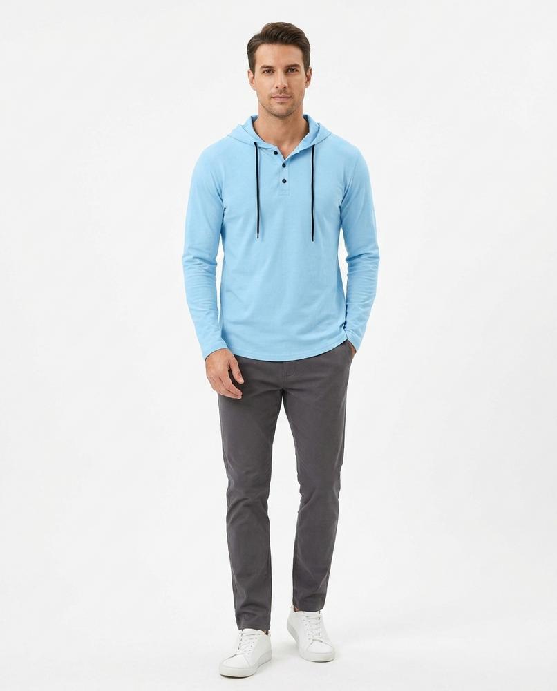 Nord Wear - Telin | Long-Sleeved Buttoned Hoodie Men