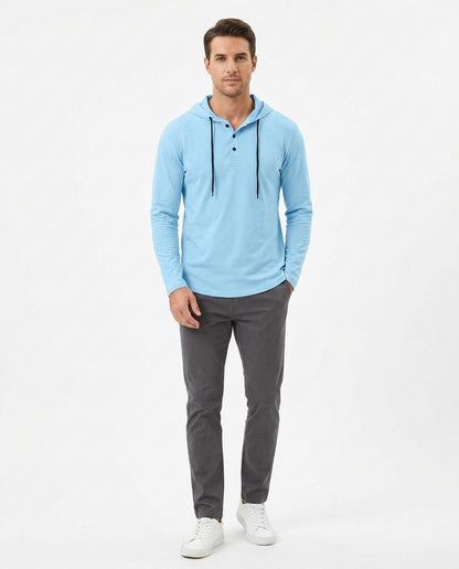 Nord Wear - Telin | Long-Sleeved Buttoned Hoodie Men