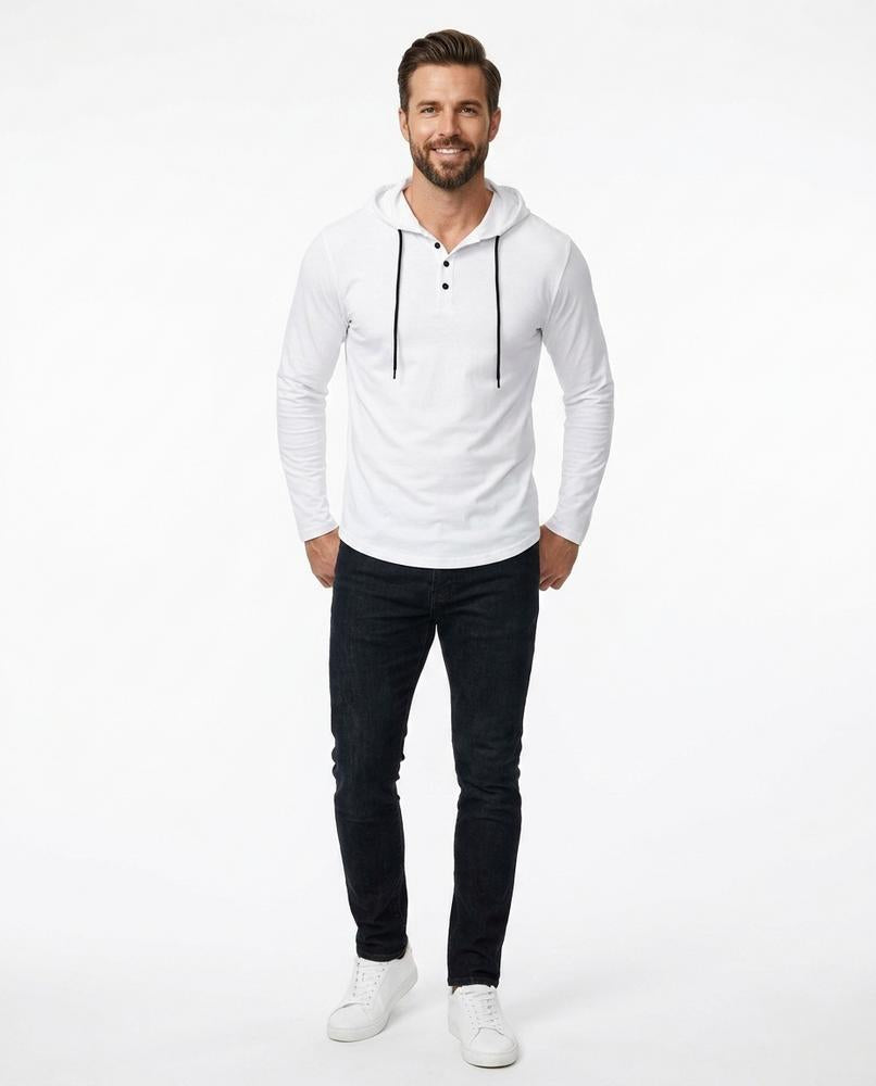 Nord Wear - Telin | Long-Sleeved Buttoned Hoodie Men