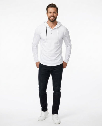 Nord Wear - Telin | Long-Sleeved Buttoned Hoodie Men