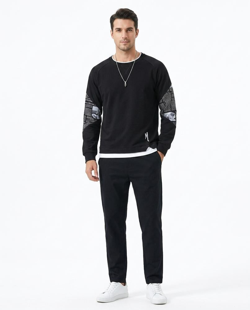 Nord Wear - Cokot | Printed-Sleeve Relaxed-Fit Sweatshirt Men