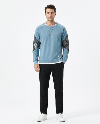 Nord Wear - Cokot | Printed-Sleeve Relaxed-Fit Sweatshirt Men