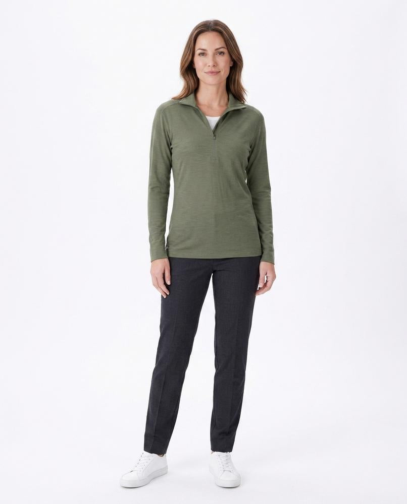 Nord Wear - Aisat | Half-Zip Merino Wool Top Women
