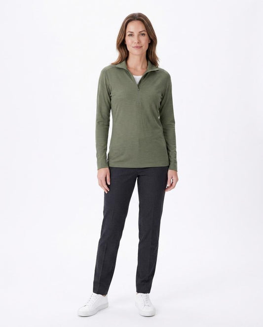 Nord Wear - Aisat | Half-Zip Merino Wool Top Women