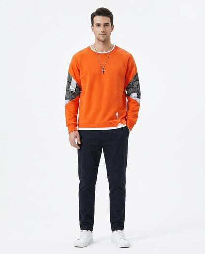 Nord Wear - Cokot | Printed-Sleeve Relaxed-Fit Sweatshirt Men