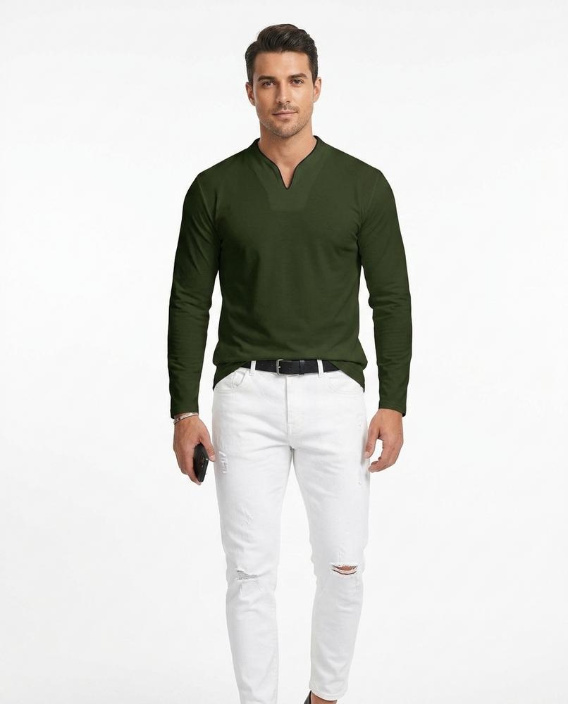 Nord Wear - Auzun | Long-Sleeved V-Notch T-Shirt Men