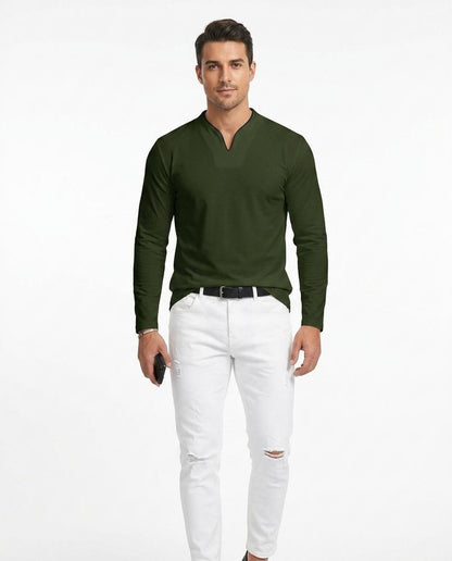 Nord Wear - Auzun | Long-Sleeved V-Notch T-Shirt Men